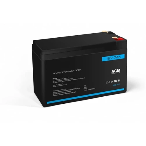 Акумуляторна батарея 12В 7Аг Trinix 12V7Ah/20Hr AGM свинцево-кислотна